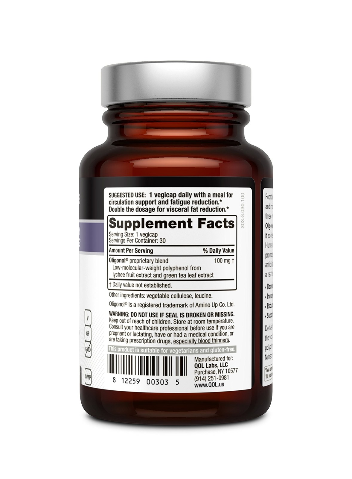 Oligonol – Premium Anti-Aging Supplement – Quality of Life – 30 Count