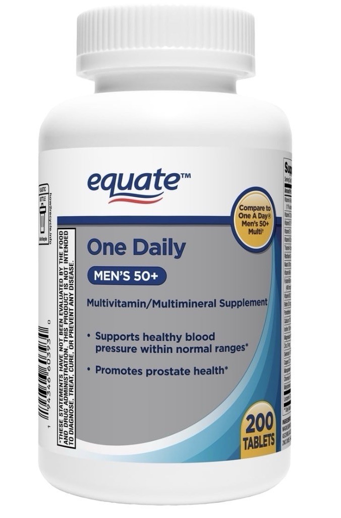 Equate Complete Multivitamin Multimineral Supplement Tablets Men 50+ ..