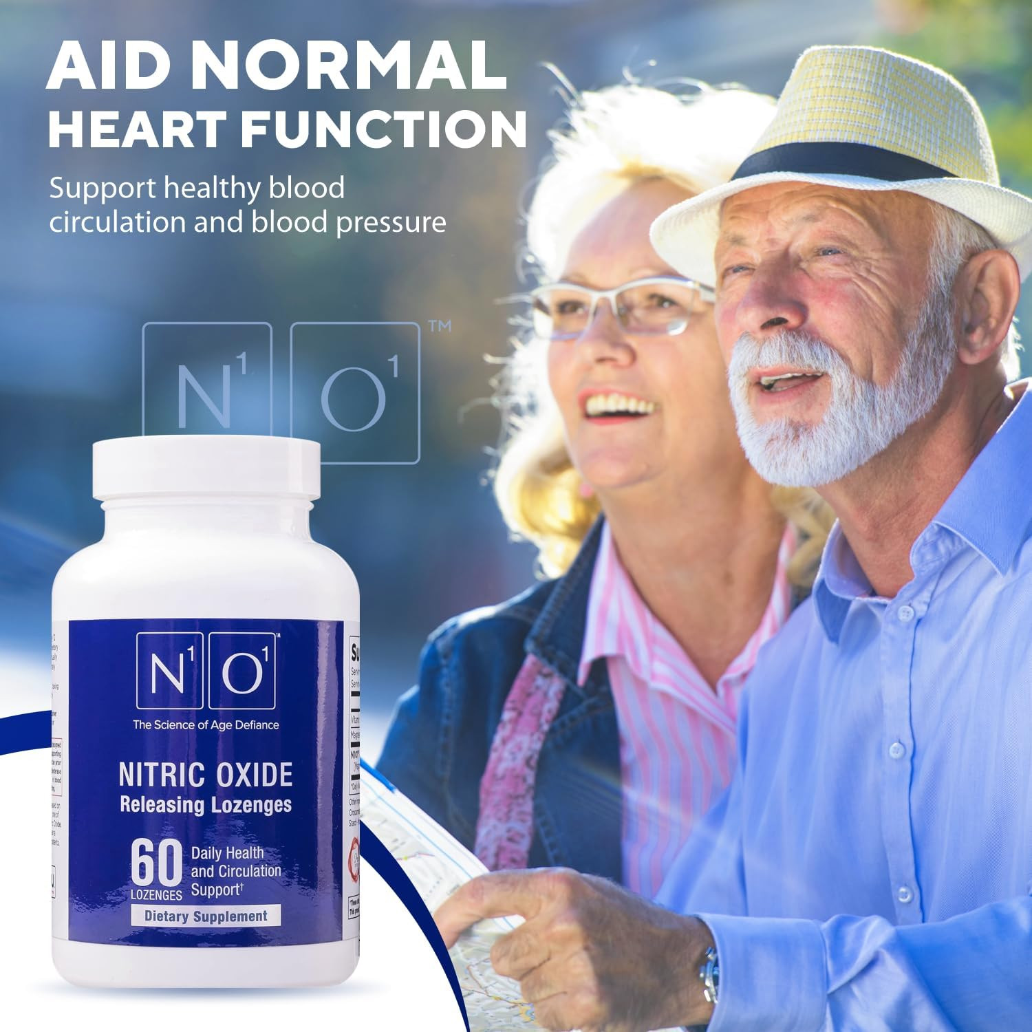 Terry Naturally Nitric Oxide Lozenges for Heart Health Support Dietary Supplemen