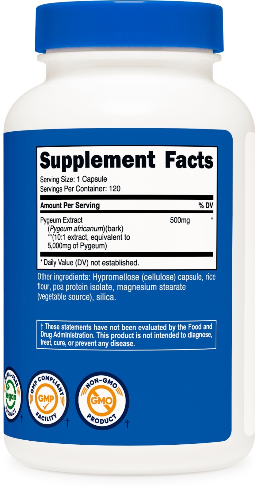 Nutricost Pygeum 5000mg, 120 Capsules- Vegetarian Capsules, Non-GMO, Gluten Free