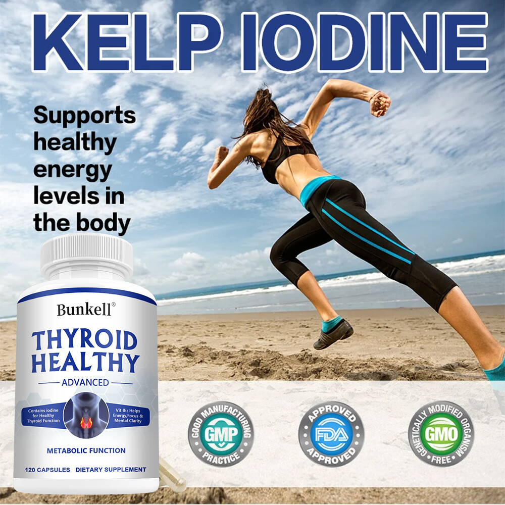 Thyroid Health Supplement 30/60/120 Capsules (NON-GMO) – Energy & Weight Loss