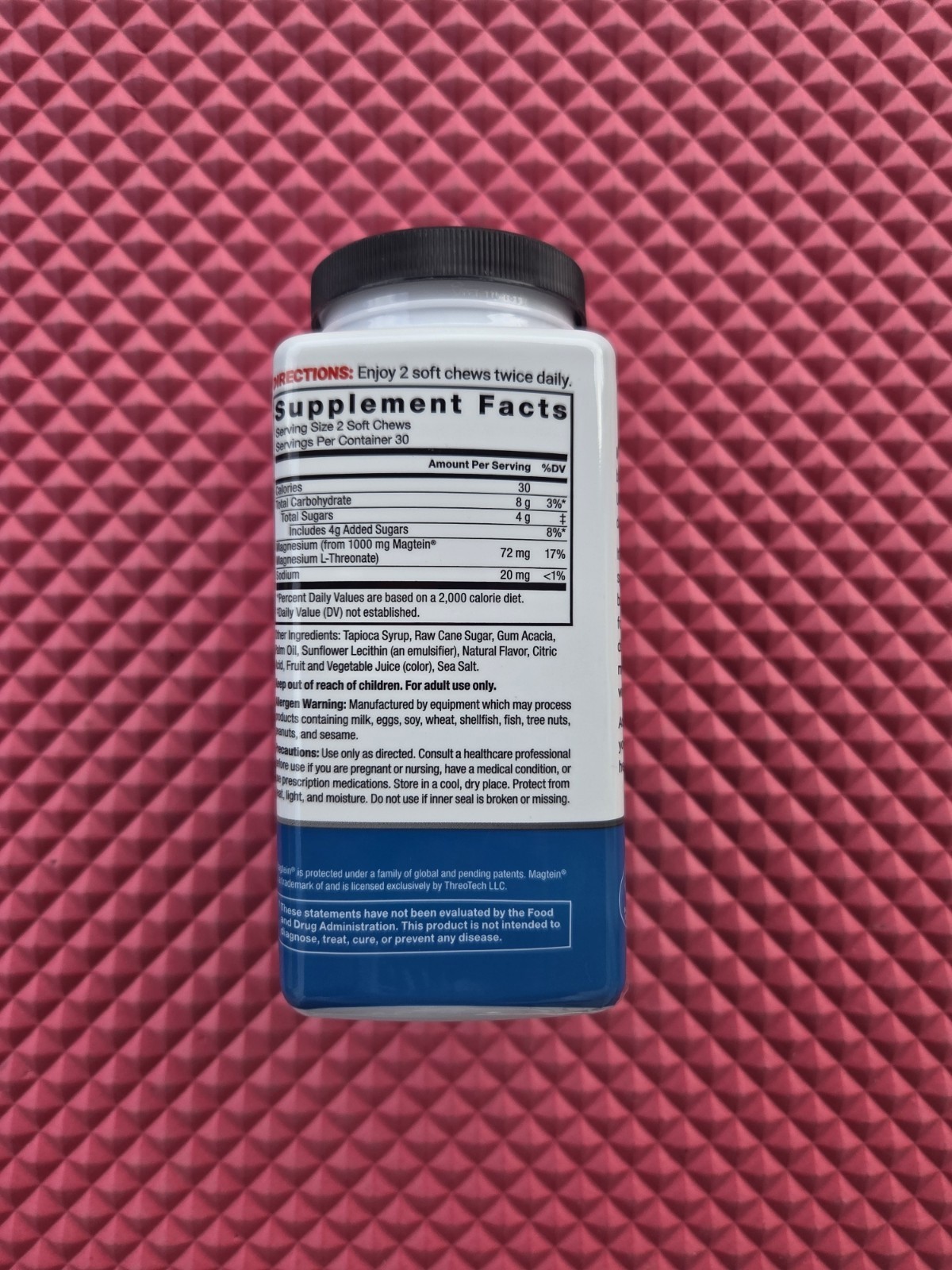 Force Factor Ultimate Magtein Magnesium L-Threonate 60 Ct BEST BY 05/2027