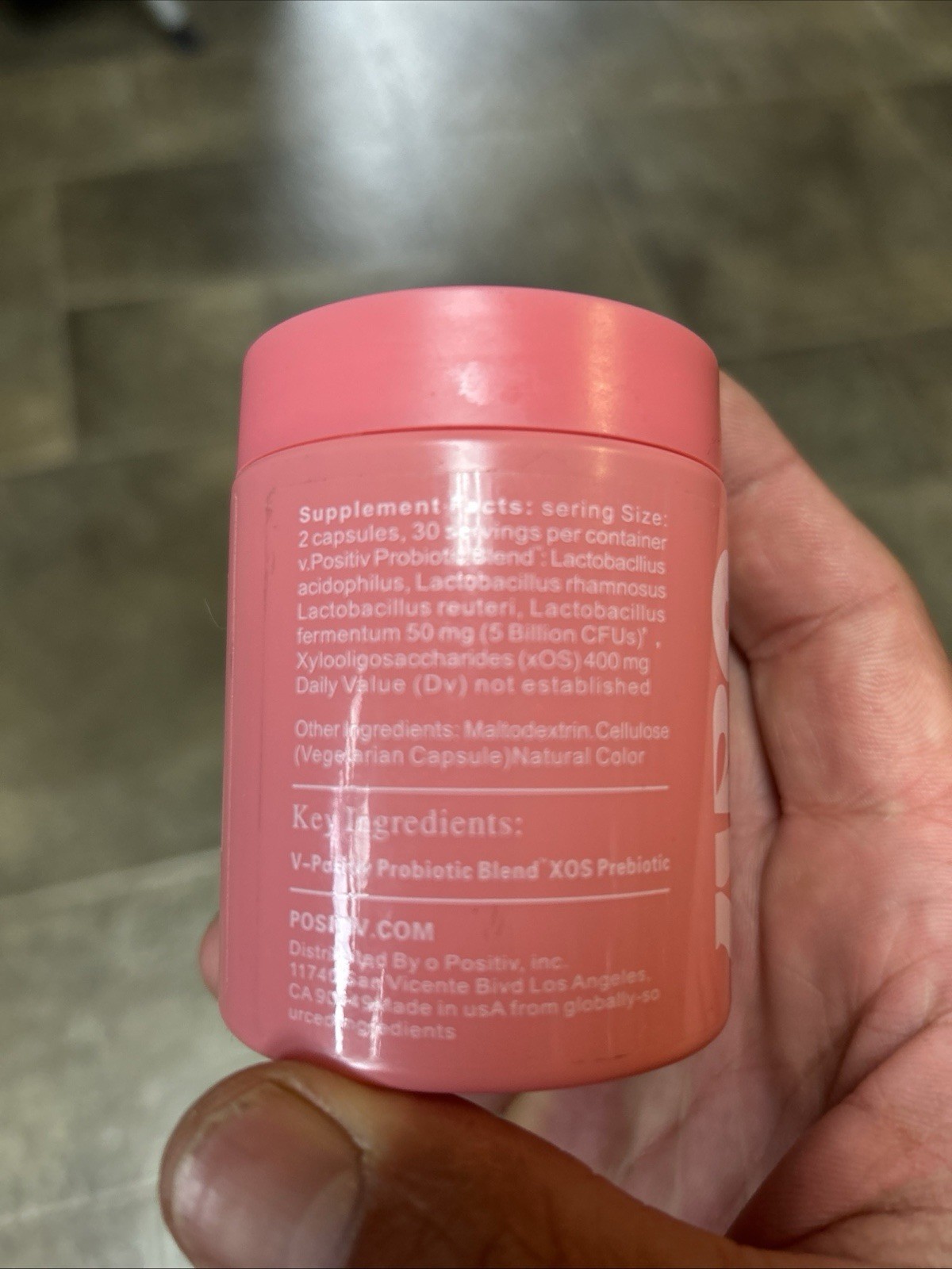 O Positiv URO pH Balance Vaginal Probiotics, 60 Capsules Exp 1/27