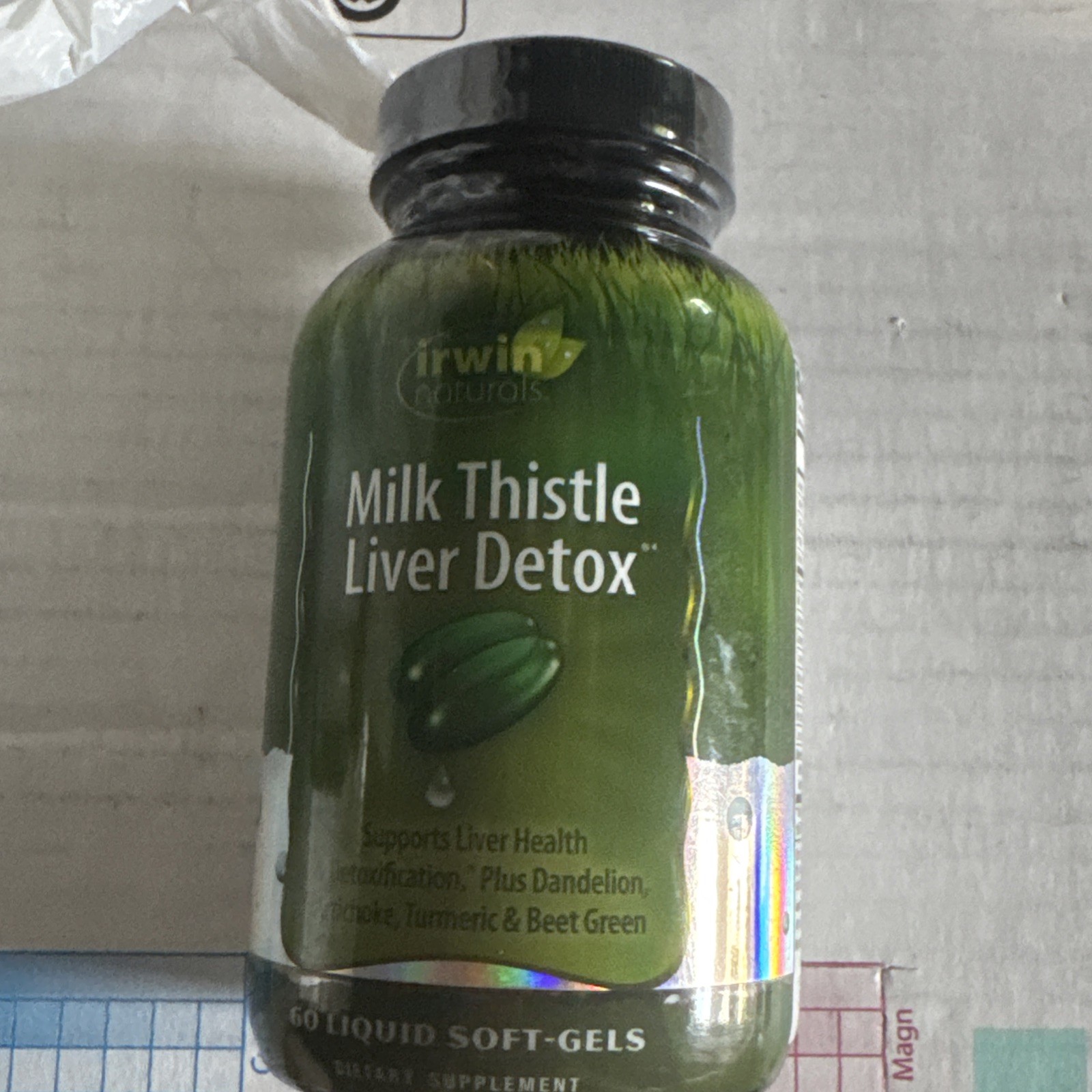 Irwin Naturals Milk Thistle Liver Detox 60 Liquid Soft Gels No Preservative
