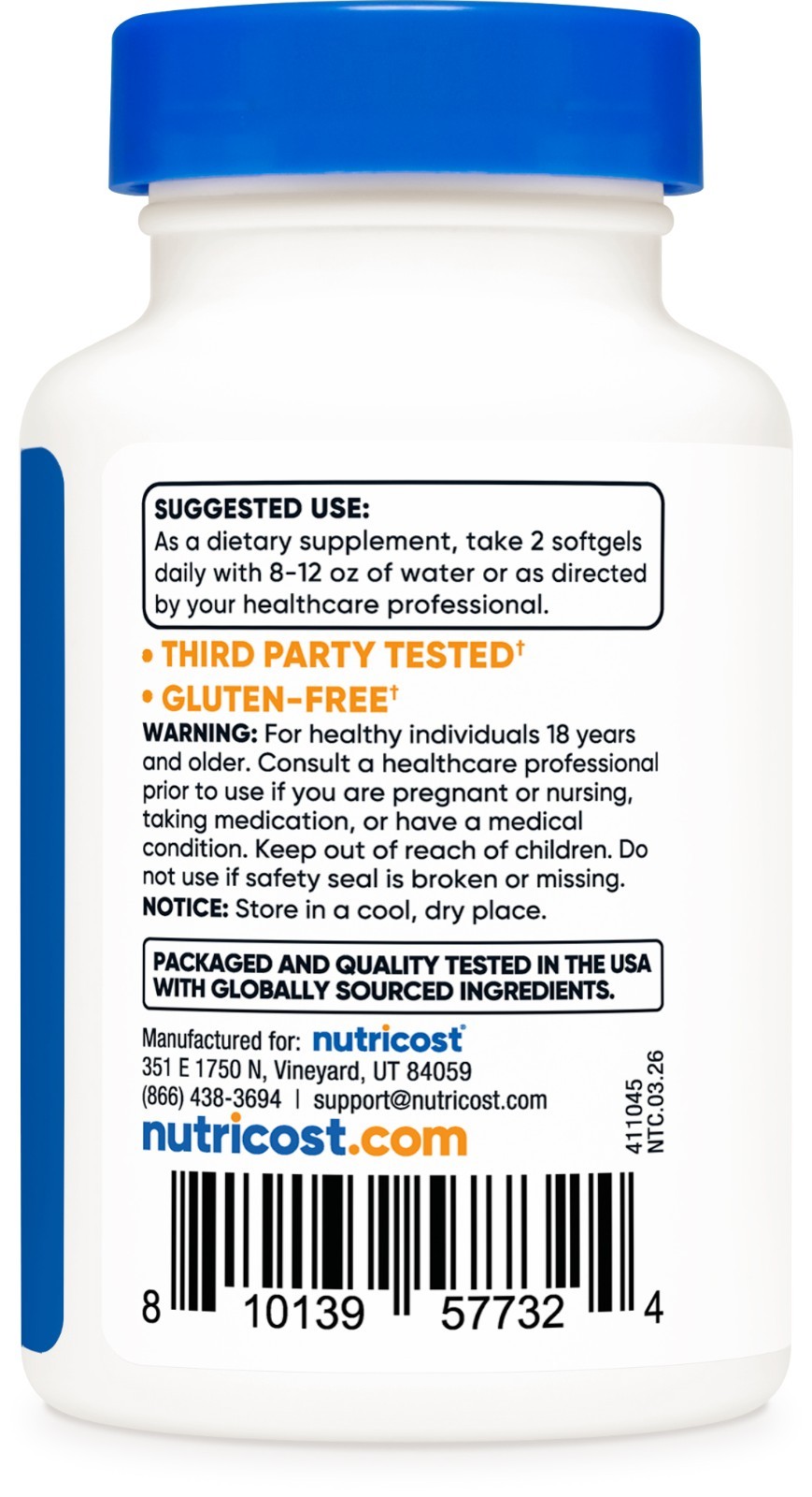 Nutricost Oregano Oil Supplement 120 Softgels for 60 Servings Per Bottle