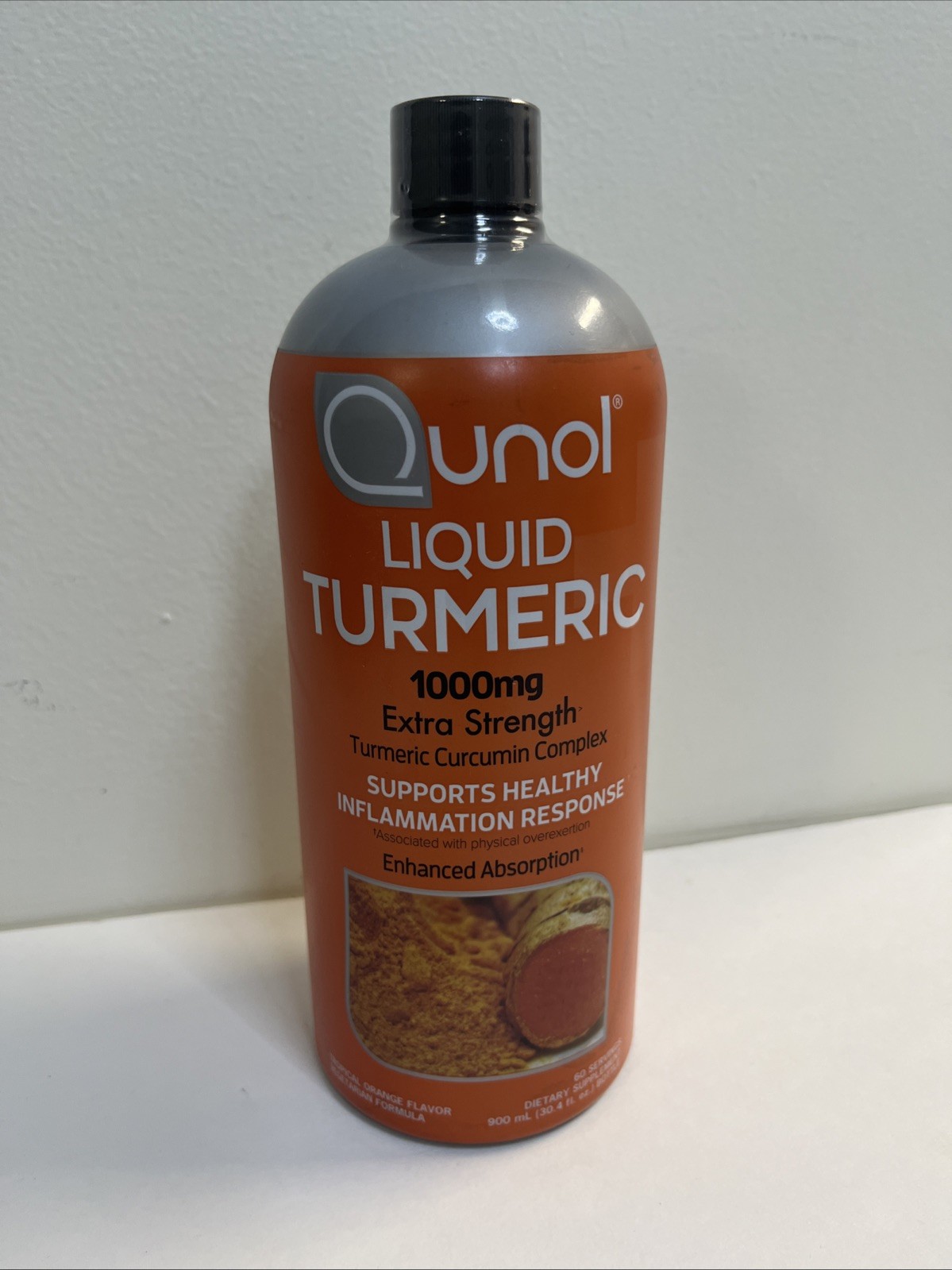 Qunol® Liquid Turmeric Complex 1000mg Extra Strength Tropical Orange 900ml 9/27