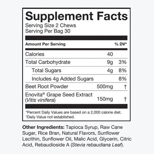 Human-N Super Beets / 60 count Pomegranate Chews for Heart Health