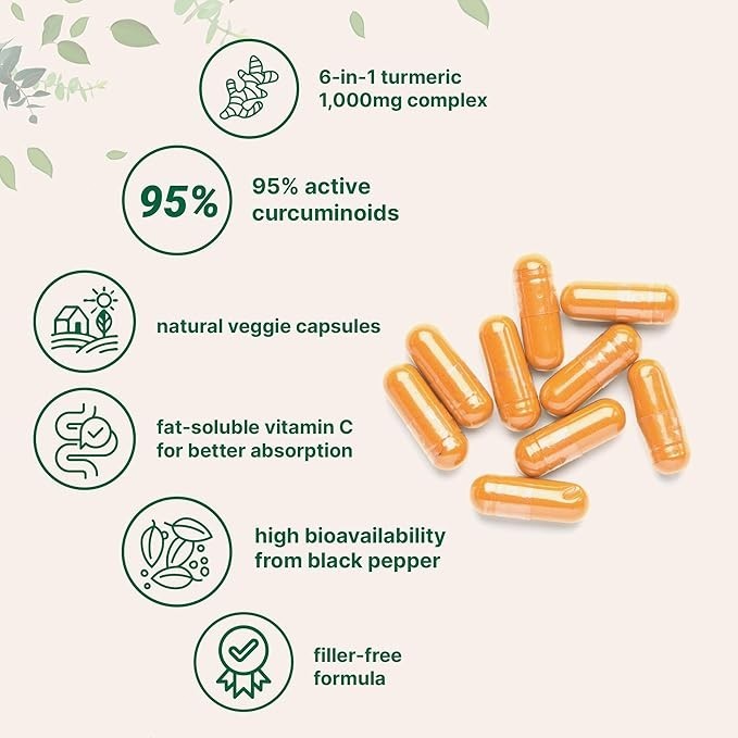 Micro Ingredients Pure Turmeric Curcumin 95, 3,000 mg, 360 Vegetarian Capsules