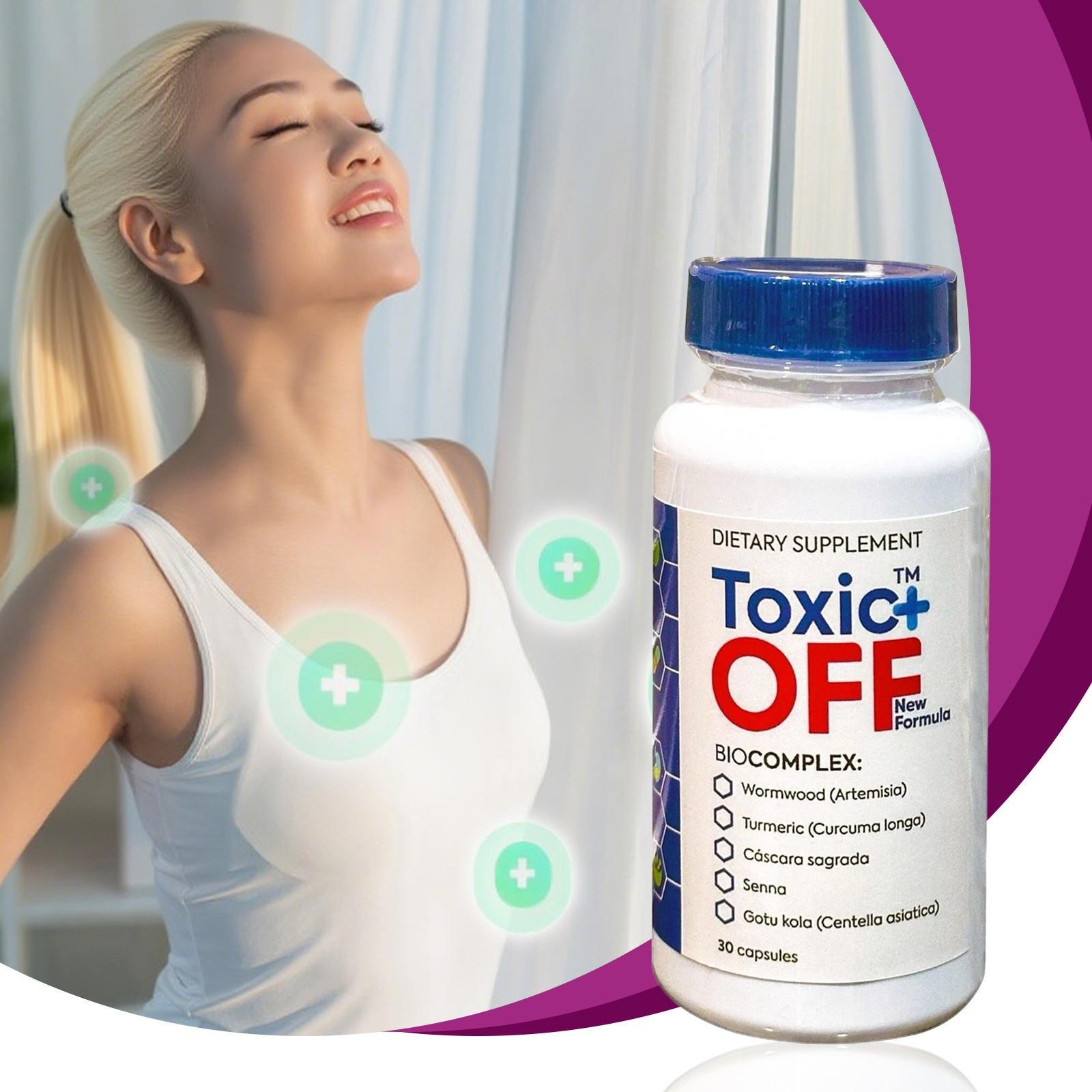 Off Toxic Plus 30 Capsules 1 Month Treatment New Formula