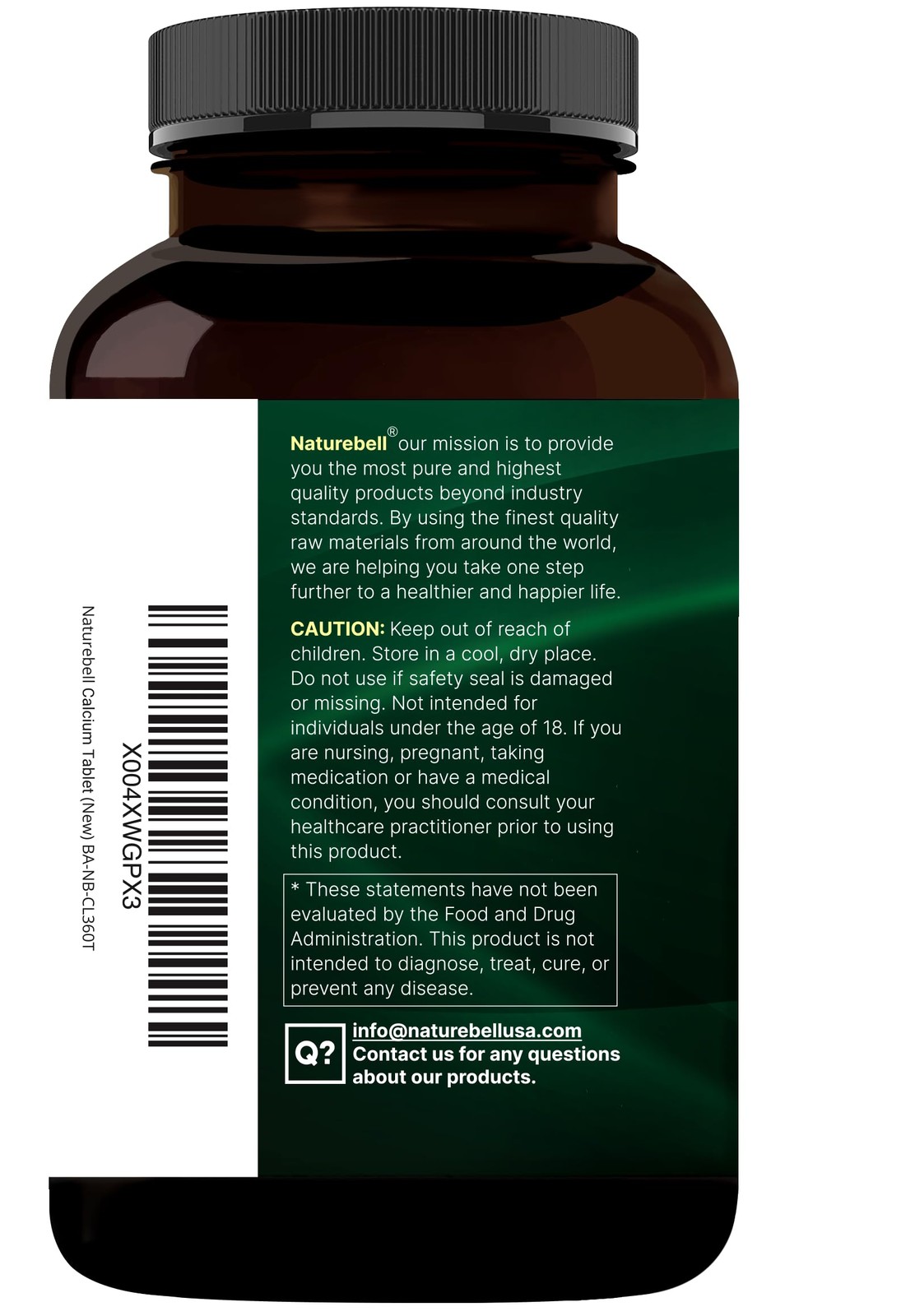 Calcium 1,200 mg Per Serving with Vitamin 360 Count (Pack of 1)