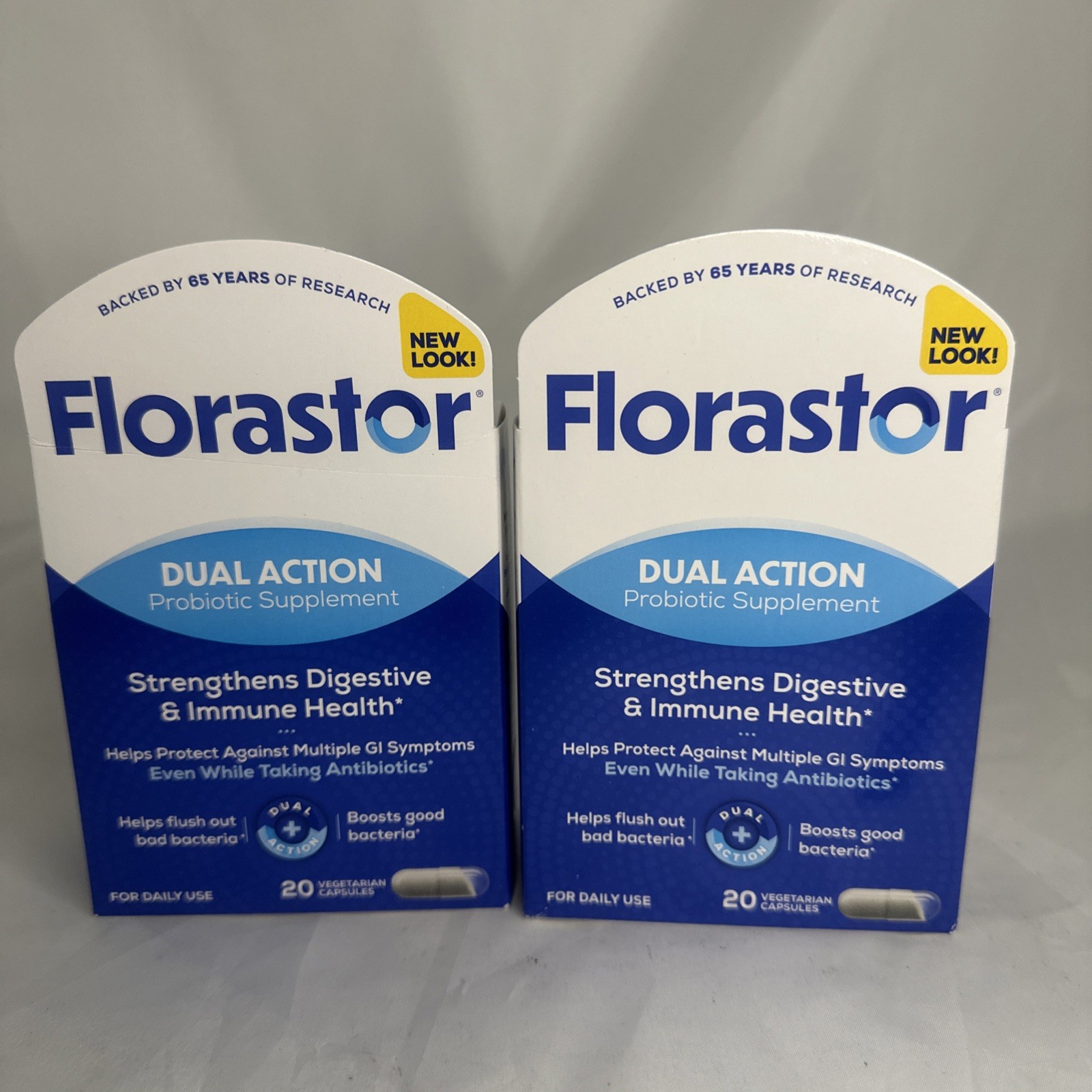 Florastor Unisex Daily Probiotic Supplement, Saccharomyces Boulardii, 20 Count