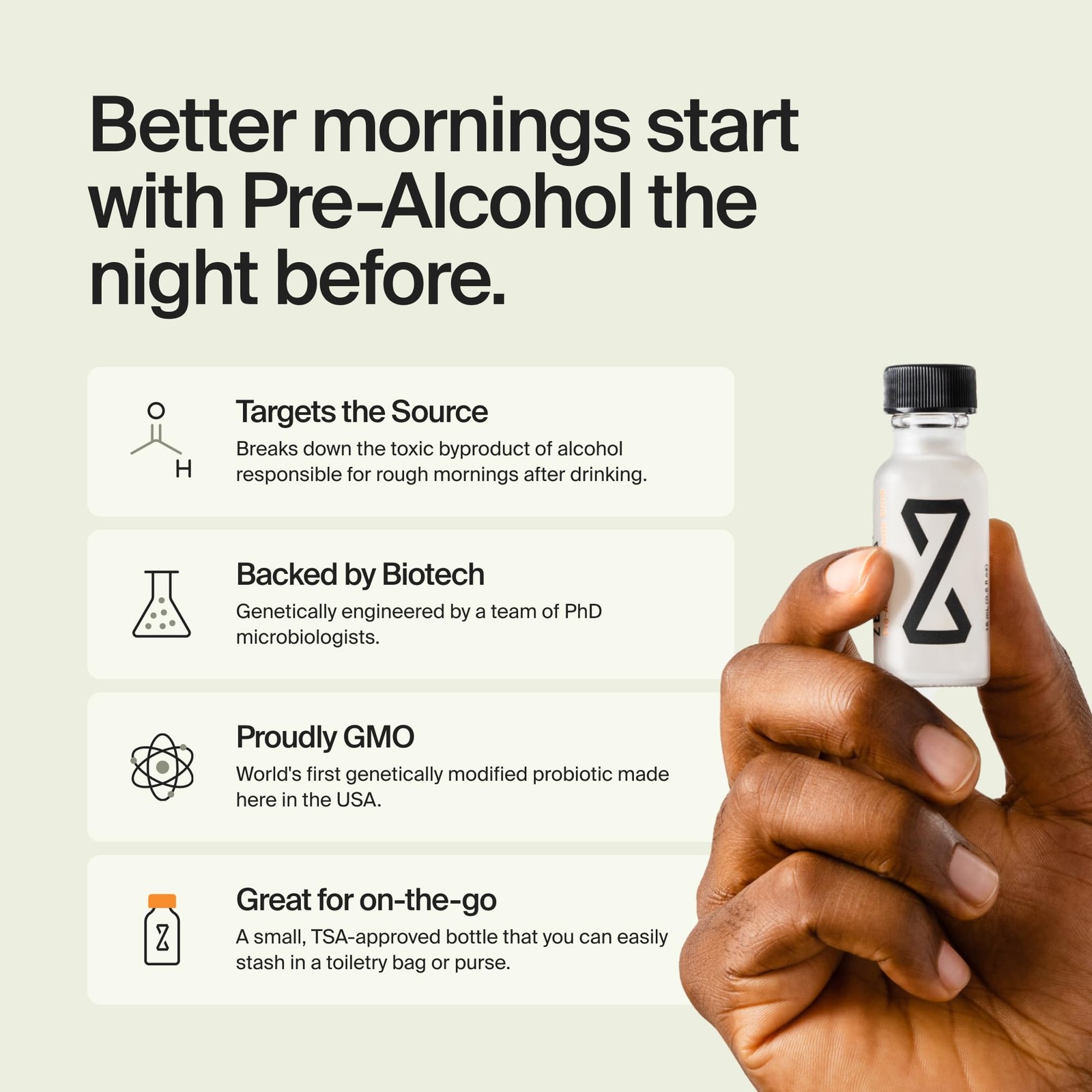ZBiotics — Feel Better After Drinking, Wake Up Refreshed, ScienceBacked, Pate…