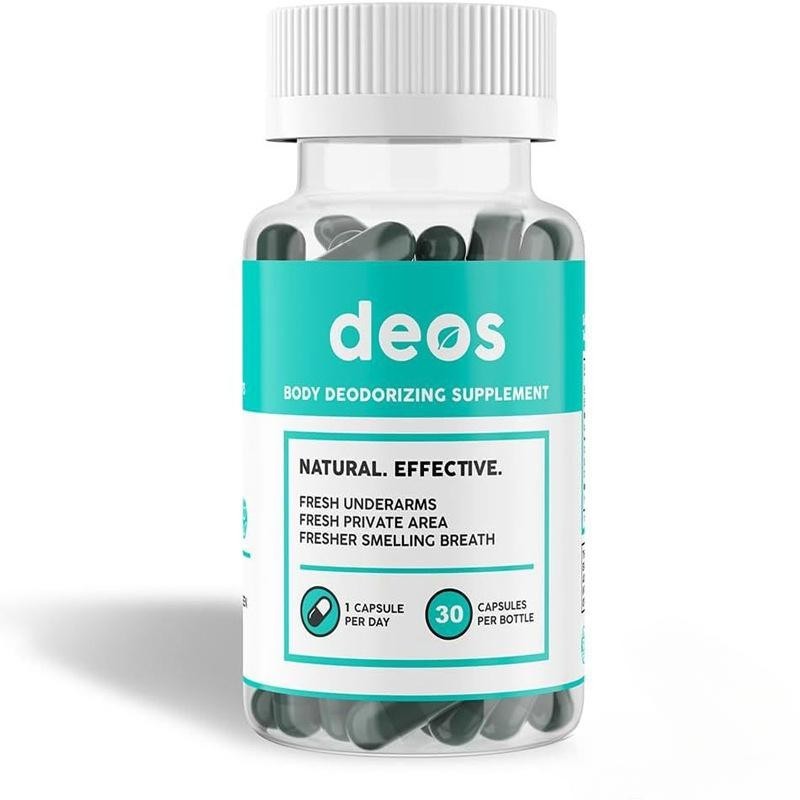Deos Chlorophyll Internal Deodorant Capsules Full Body Fresh Detox Support 30ct