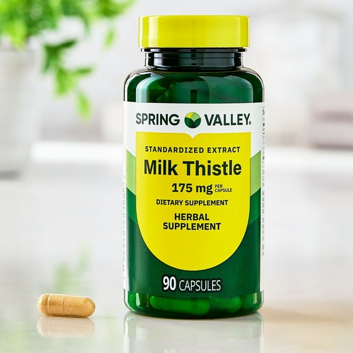 Spring Valley Milk Thistle Extract 175 mg Gelatin Capsules 90 Count