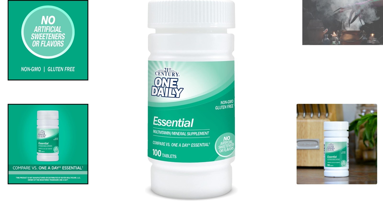 100 Count Easy to Swallow Multivitamins – Keto-Friendly & Gluten Free Formula