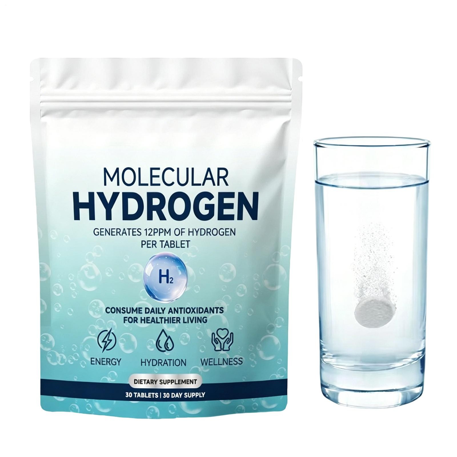 A Better You Molecular Hydrogen Water Tablets – 30Pcs/Pack Antioxidant-Rich