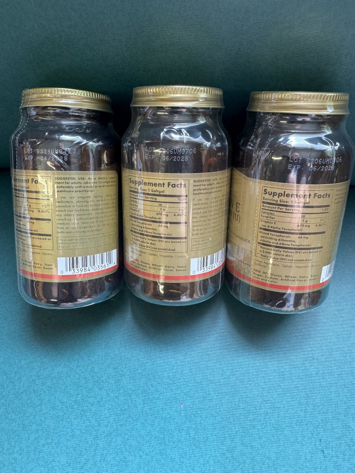 Solgar Vitamin E 670mg 1000 IU Softgels – 100 Count