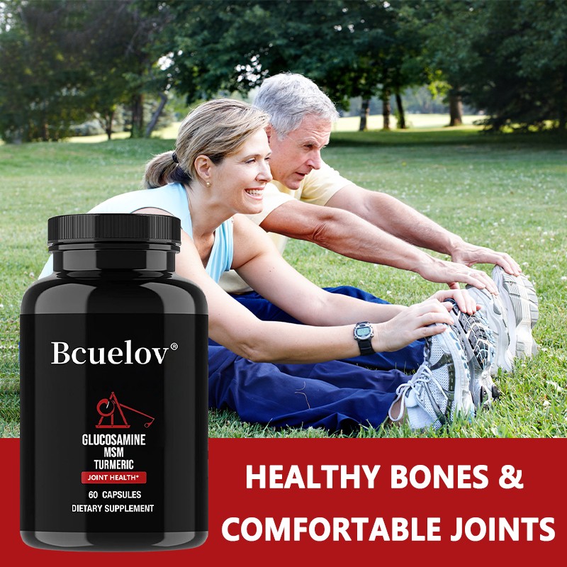 Glucosamine Msm Turmeric Healthy Bones & Comfortable Joints 30/60/120 Capsules