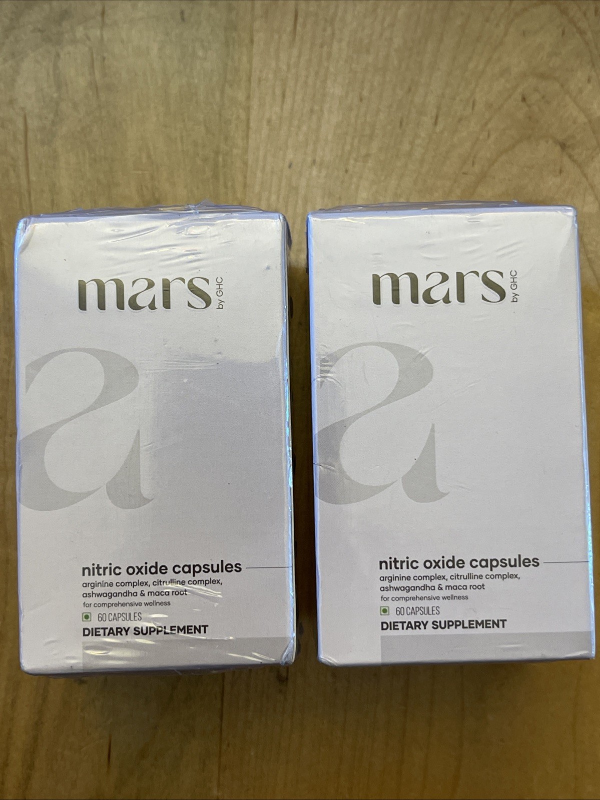 Mars Nitric Oxide 60 Capsules LOT OF 2 new In Box U.S. Seller Exp 07-2028 Fresh