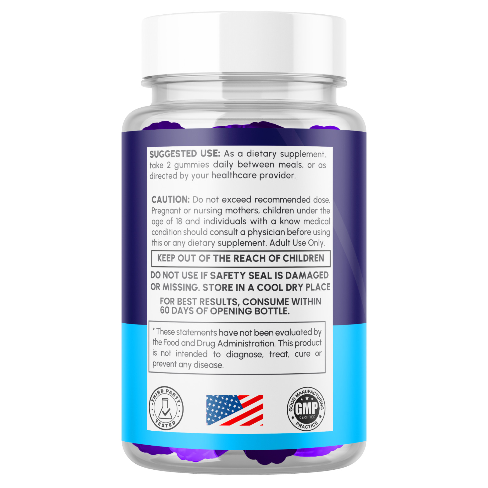(1 Pack) Vital Health Male Gummys Advanced Max Formula VitalHealth 60 Gummies