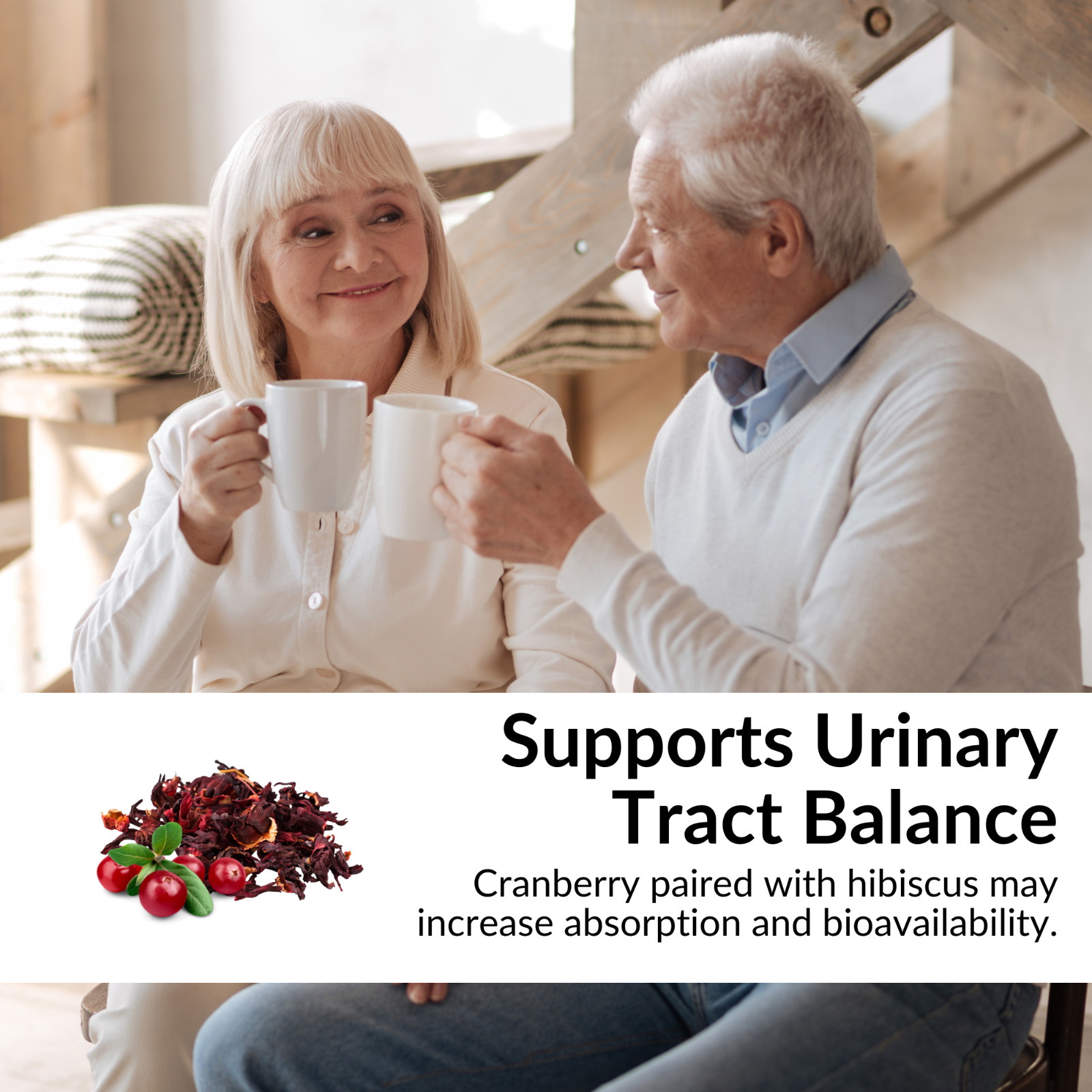 Urinary Tract Balance D Mannose Powder Cranberry Hibiscus Flower Dandelion Root