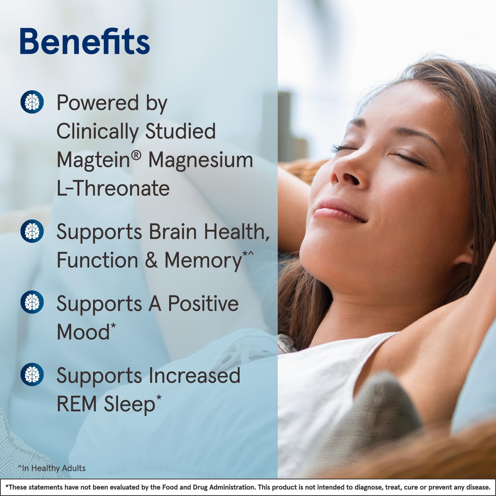 Jarrow Formulas Magnesium L-Threonate, MagMind 90 Count (Pack of 1), White