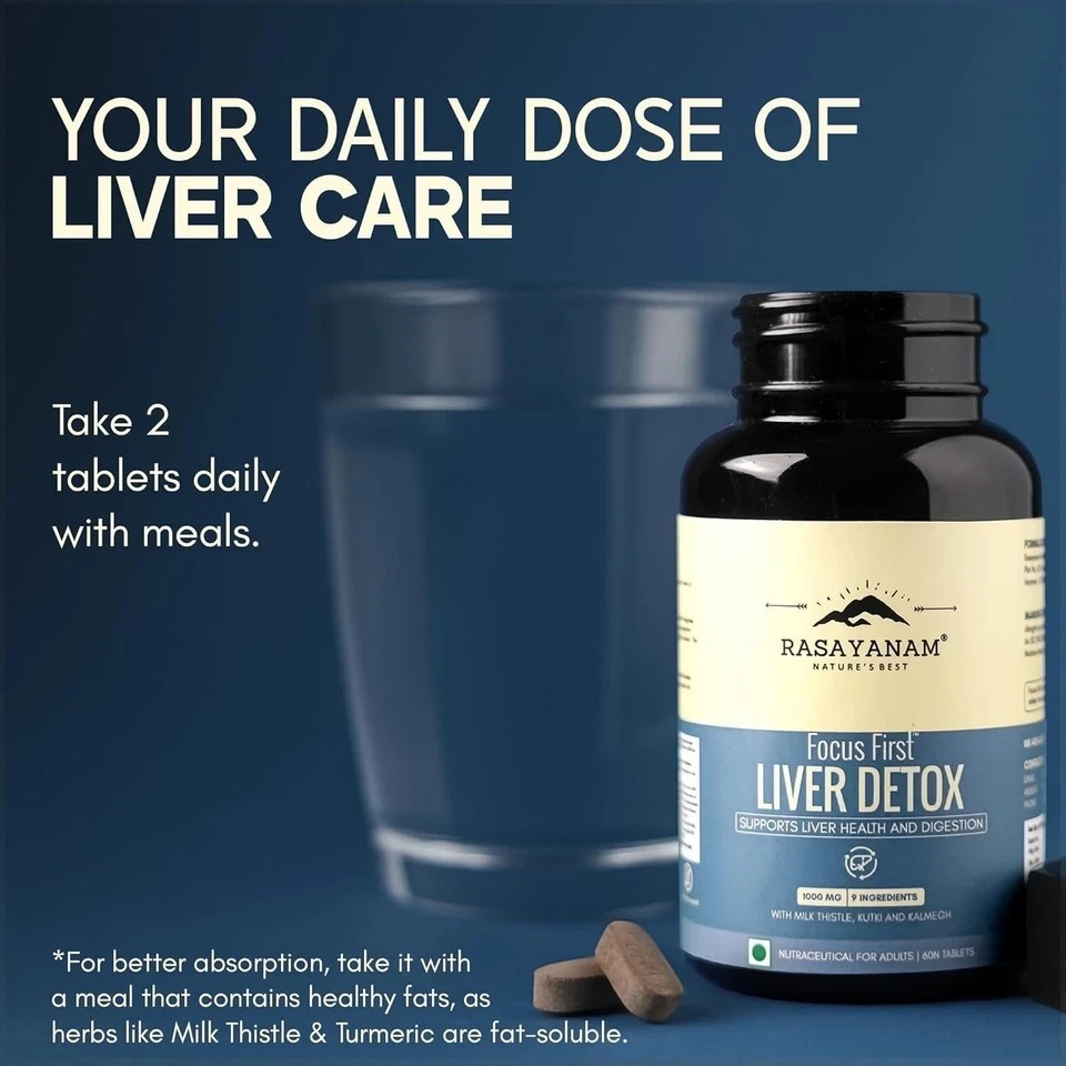 Liver Detox Supplement | Milk Thistle with 80% Silymarin | With 9-Ingredient J84