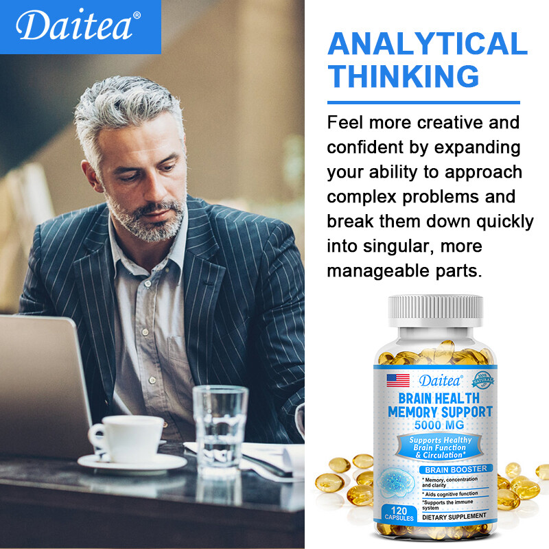 Brain Booster,Supports Brain Health,Boosts Memory,Focus & Cognitive Function