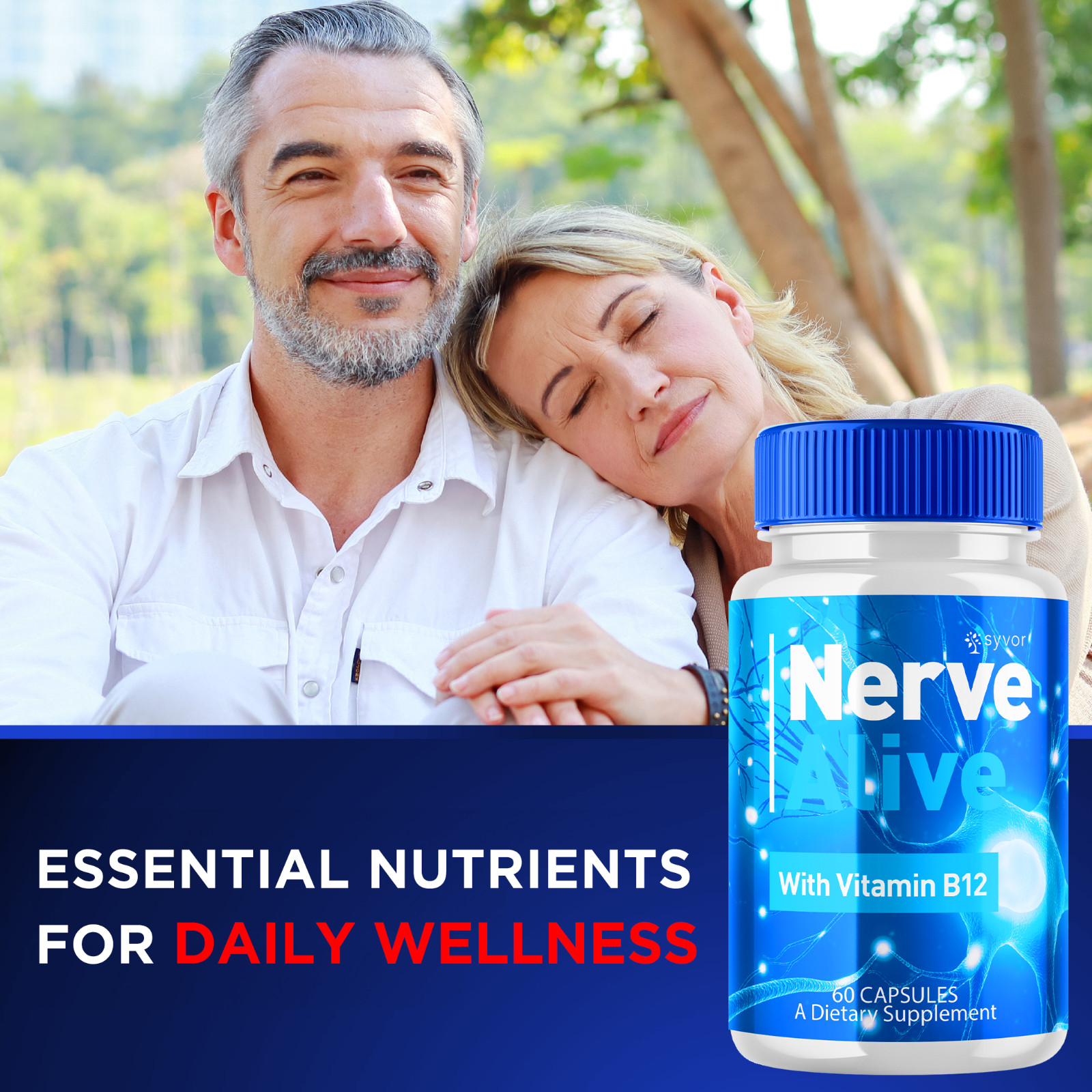 Nerve Alive Advanced Nerve Support Formula Max Strength Vitamin 60 Capsules