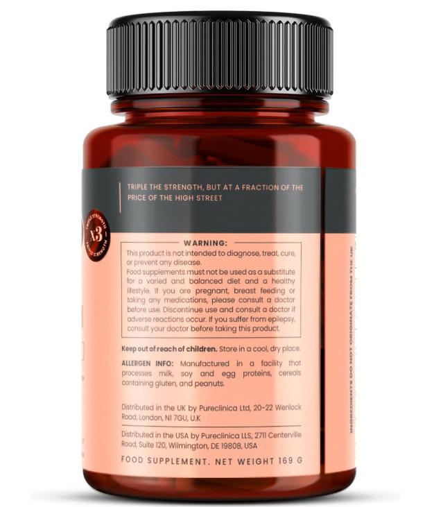 Triple Strength Hyaluronic Acid – 300mg, 180 Tablets (6-Month Supply)
