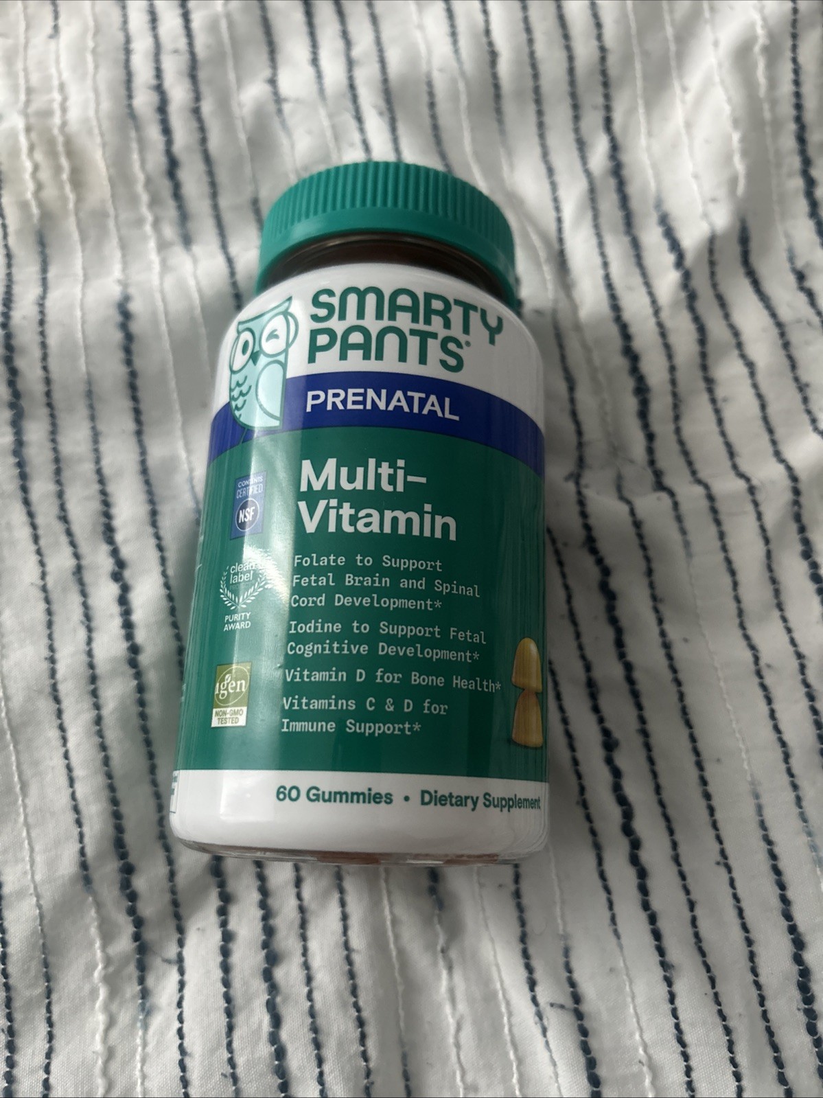 SMARTY PANTS Prenatal Multi-Vitamin Gummies ~ 60 Count Exp 8/2026 ~ New / Sealed