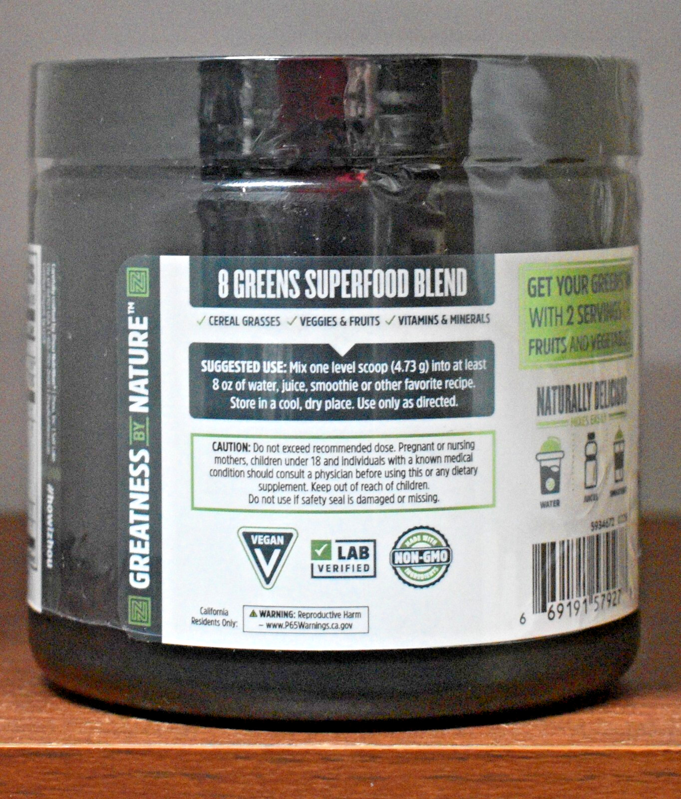 Zhou Daily Greens 141.9 g (5 oz) Zhou Nutrition Organic Greens Powder 5oz 141.9g