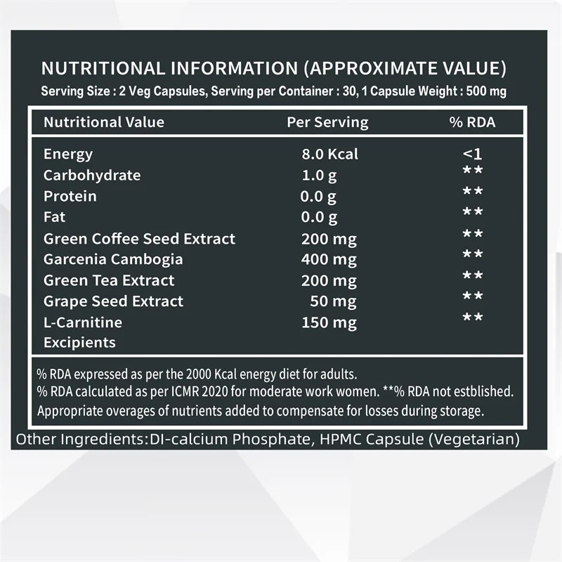Keto Fat Burner 120pcs, Weight Management, Regulate Appetite, Provides Energy