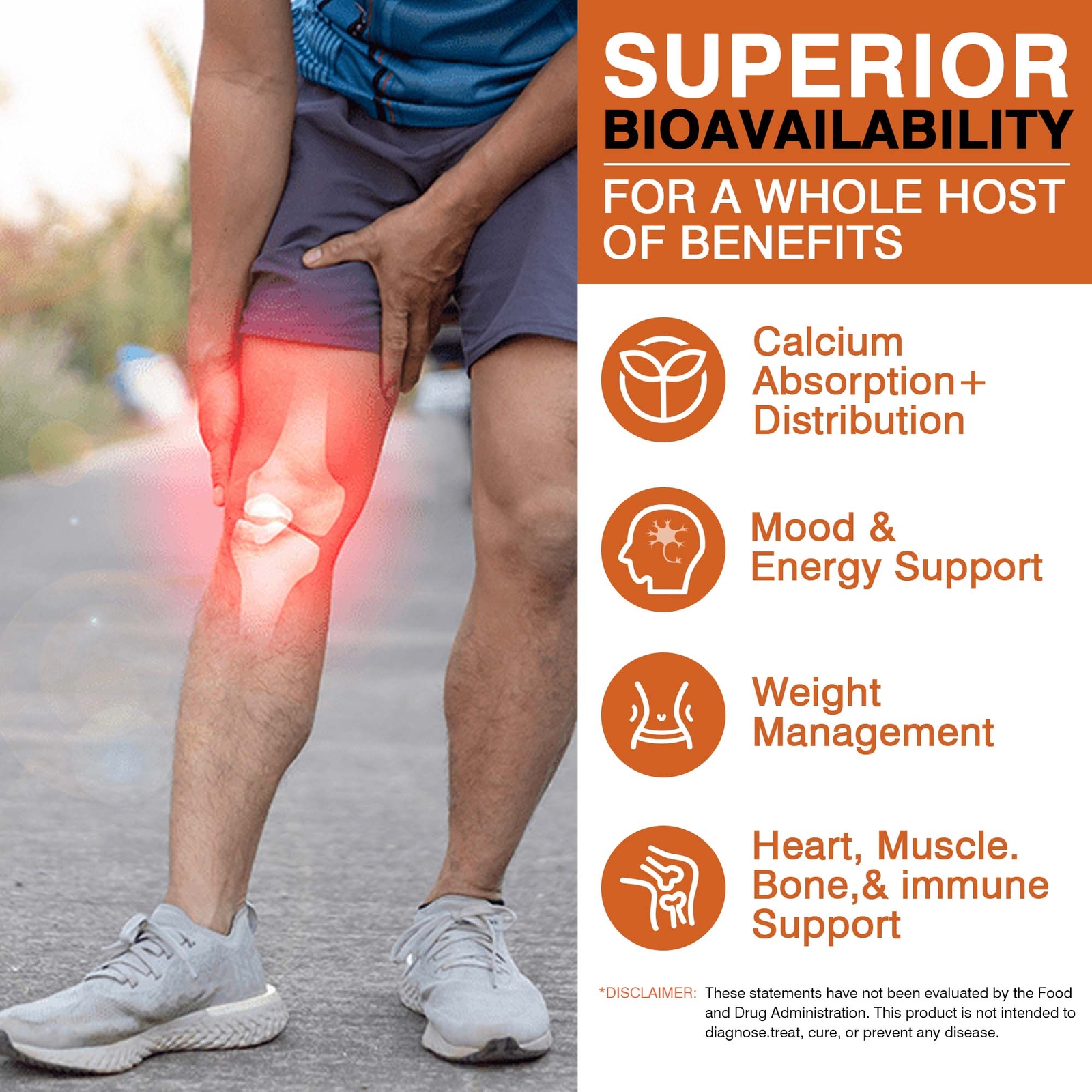 Vitamin D3+K2 Softgels 10000 IU – Immune Support Bone Health Anti-Inflammatory