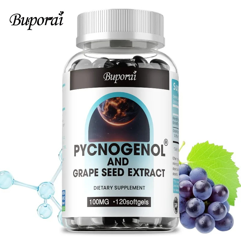 Pycnogenol and Grape Seed Extract 120pcs – Antioxidants,Soothe Skin,Heart Health