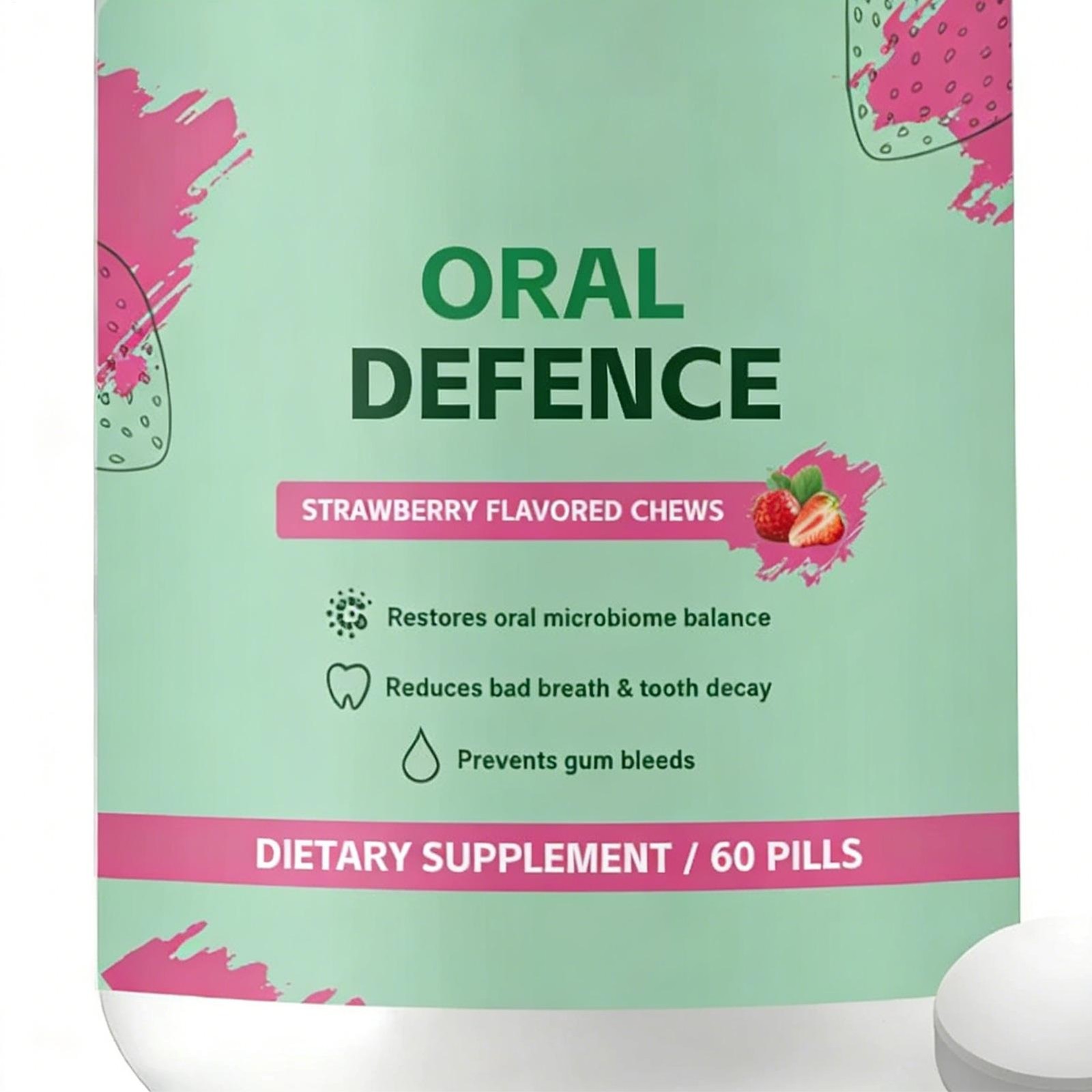– Oral Defence Oracare Oral Probiotics Supplement For Fresh Breath, Teeth And Gu