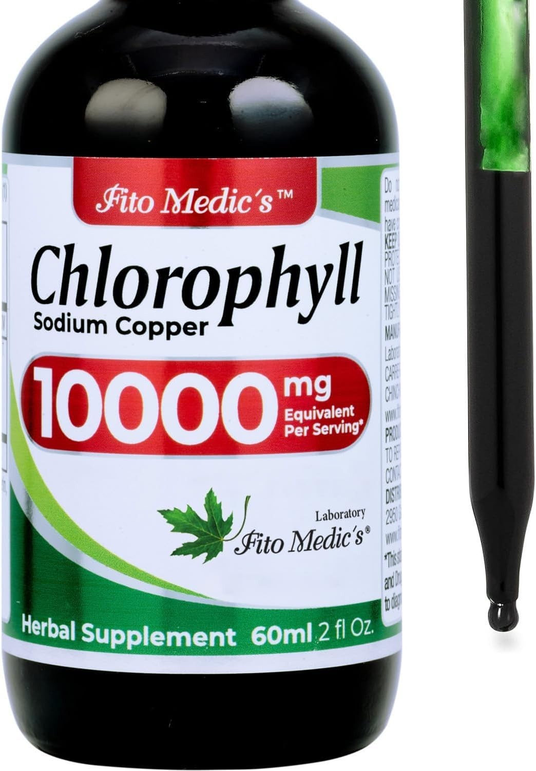 Lab 2 oz Liquid Chlorophyll Drops – Daily Antioxidant Supplement for Wellness