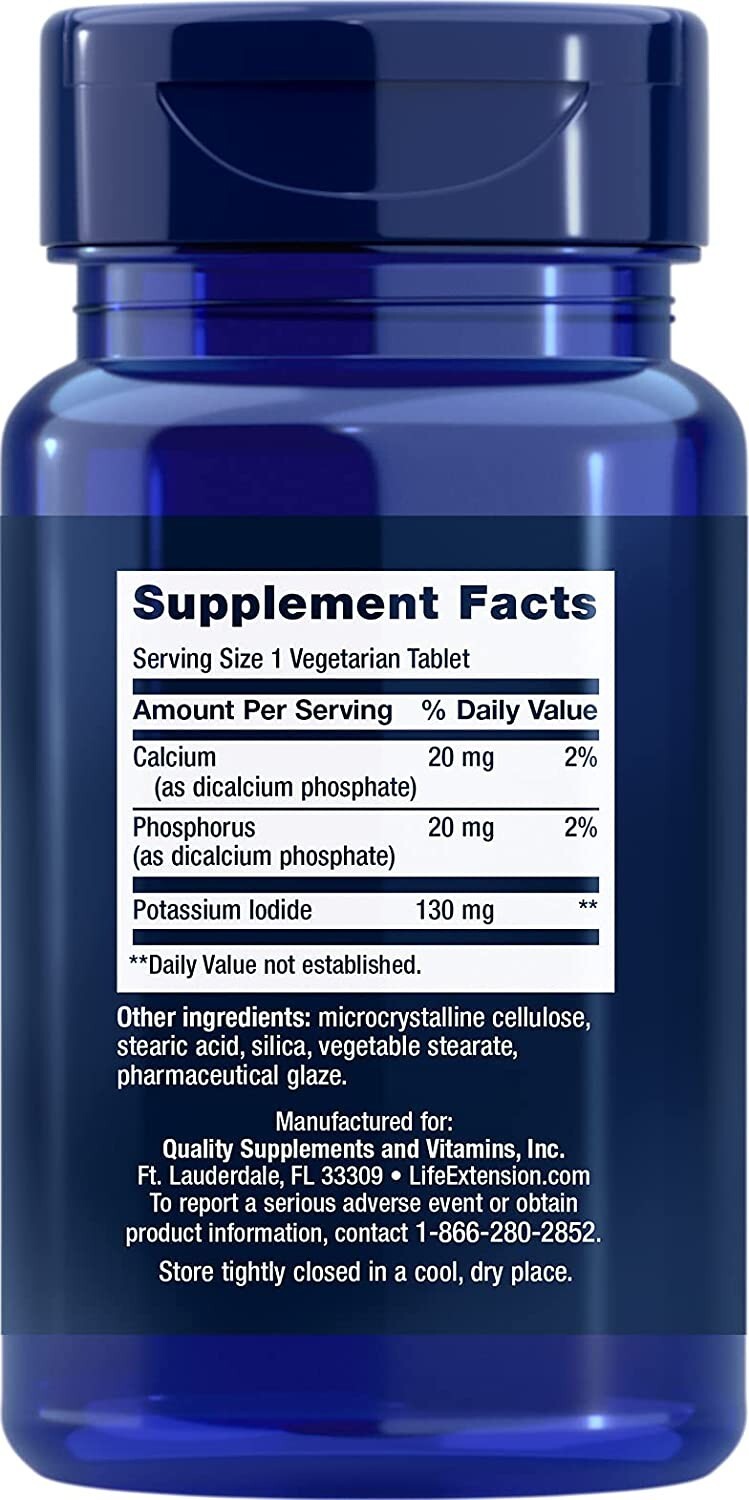 2X Life Extension Potassium + Iodide 130 MG 14 Tablets -Fallout / Survival Kit ✅