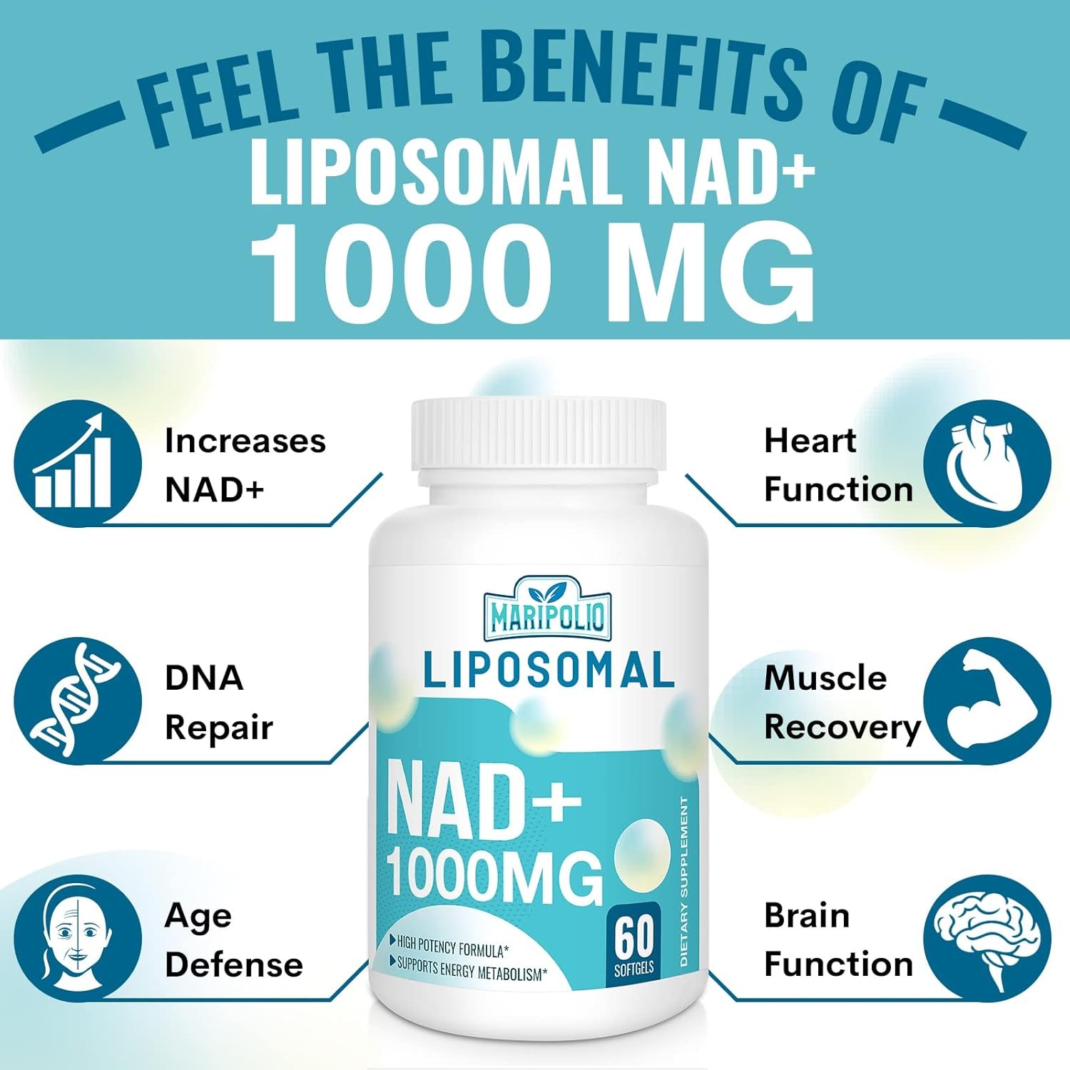 Liposomal Supplement 1000mg – Energy , Brain Function DNA Supporting