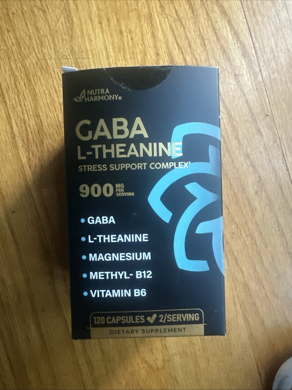 Nutra Harmony GABA L-Theanine 900 mg Magnesium, B12, B6 120 ct