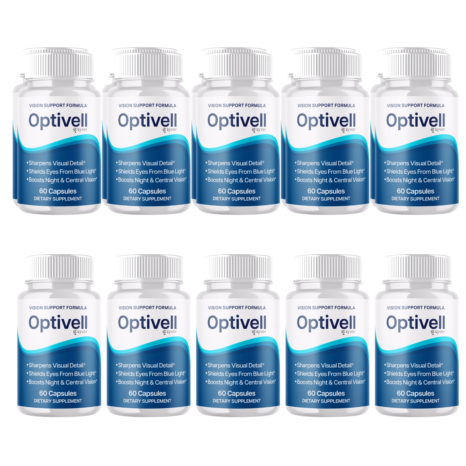 10 pack Optivell Vision Support Formula Pills, Opti Vell Eye Health