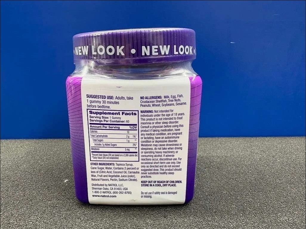 1x (1pck)Natrol Sleep Support Melatonin 5mg Gummies – 60ct Strawberry EXP 07/26