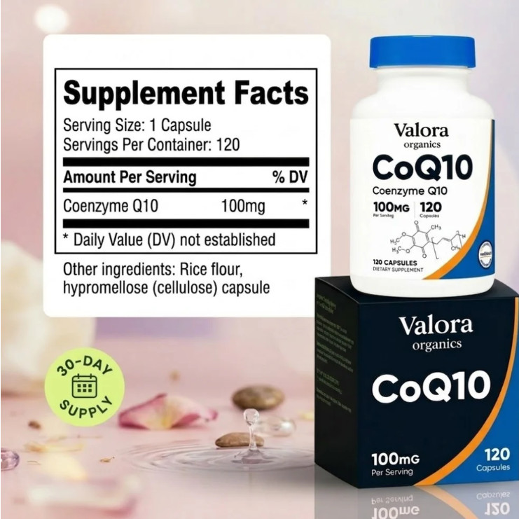 Nutricost CoQ10 100mg, 120 Capsules, Vegetarian Capsules, Non-GMO (Coenzyme Q10)