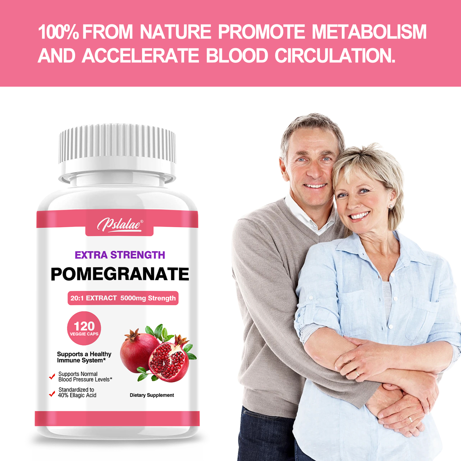 Pomegranate 5000mg – Antioxidant, Anti-ageing & Hormone Support, Heart Health