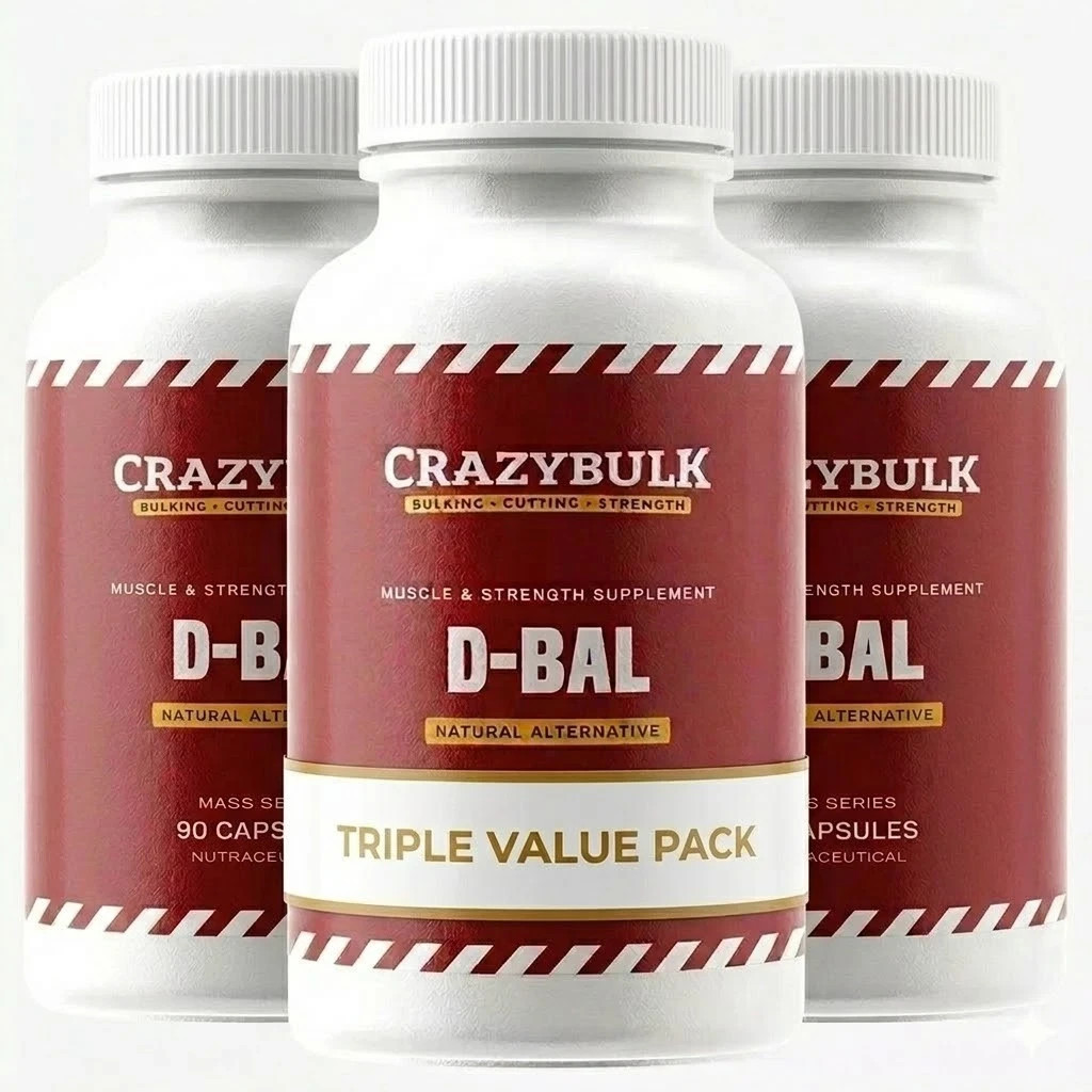 Best Supplement for Muscle Gains Crazy Bulk D BAL 90Caps Pack of 3