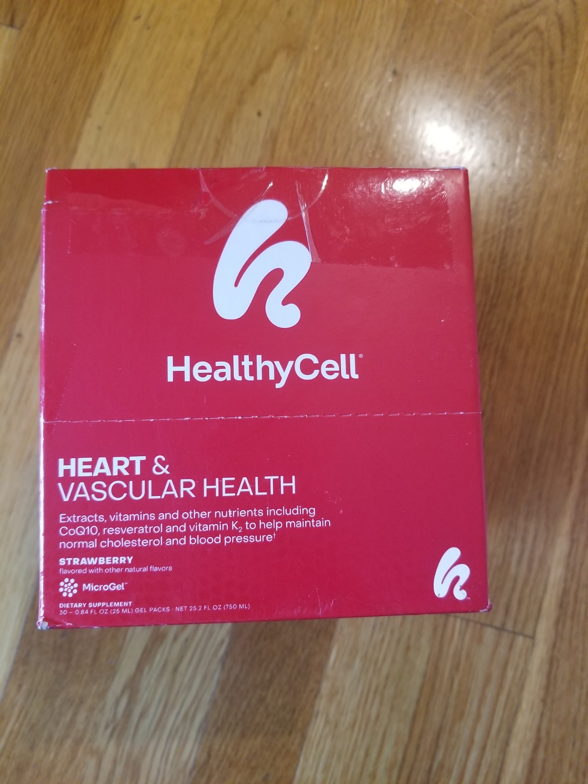HealthyCell Heart & Vascular Supplement COQ10, Resveratrol STRAWBERRY EXP 11/27