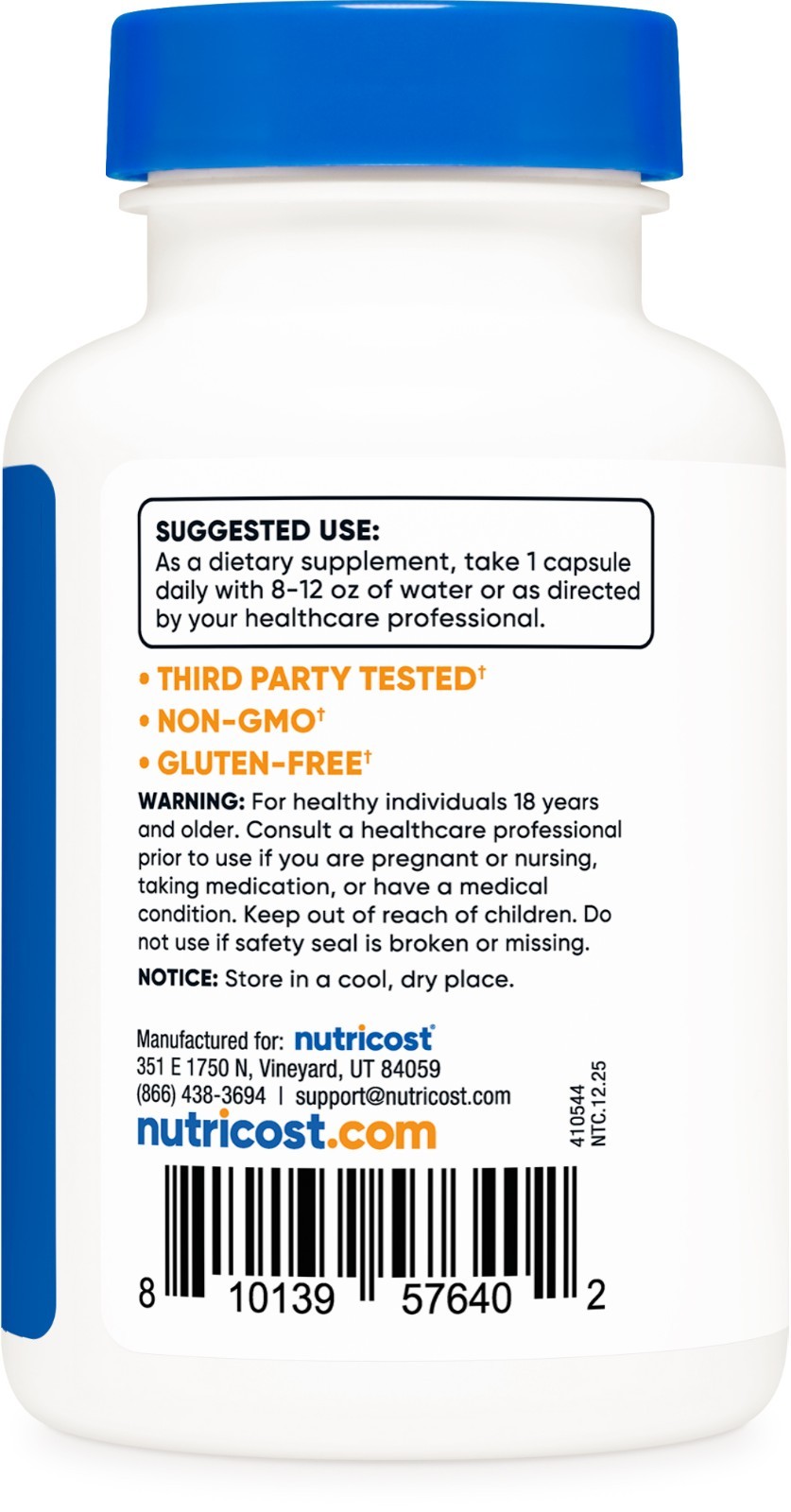 Nutricost Zinc Citrate (50 mg) 120 Capsules – Zinc Citrate Supplement, Vegan