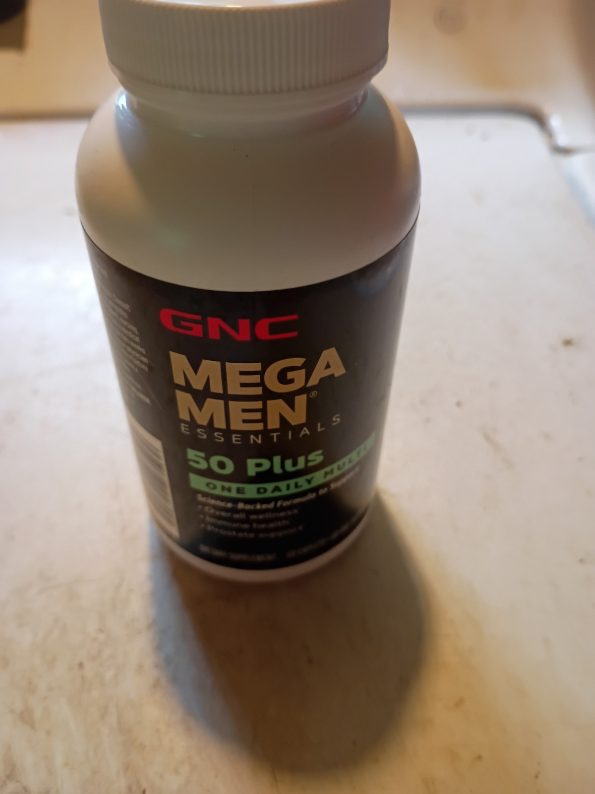 GNC Mega Men Essentials 50 Plus One Daily Multivitamin Gluten-Free 60 Caplets