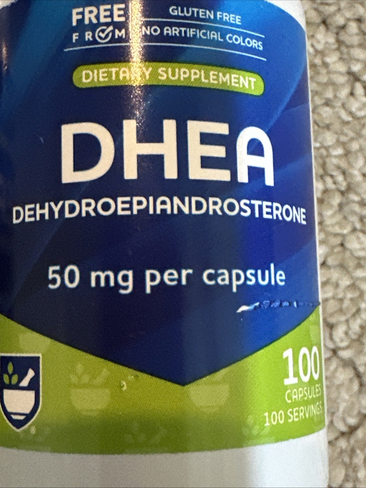 Lot of 4 Bottles – DHEA dehydroepiandrosterone 50mg 100 Caps NEW & SEALED