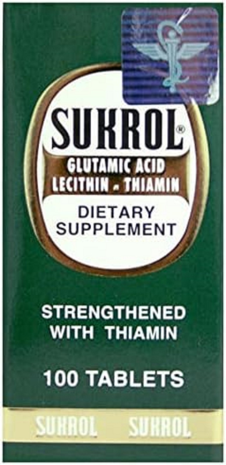 Sukrol, Vitamin, Improve Healthy Brain Function, 100 Count (Pack of 1), White